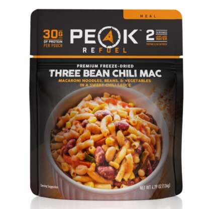 THREE BEAN CHILI MAC FREEZE DRIED FOOD