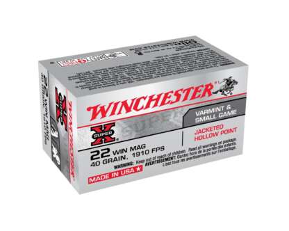 WINCHESTER SUPER X 22WMR 40gr JHP HV 50pk 1910fps