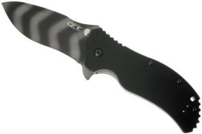 ZT 0350TS G-10 BLK/TIGER STRIPE FOLDING KNIFE