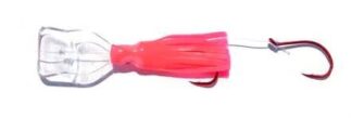 PEE WEE UV PINK FLAMINGO P-TIED 1 1/2in WIGGLE HOOCHIE WITH ACTION BILL