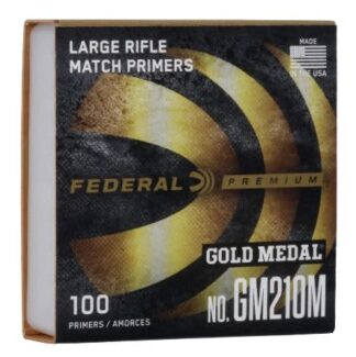 FEDERAL GOLD MEDAL GM210 LARGE RIFLE MATCH PRIMERS 100pk