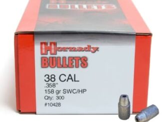 HORNADY SWC/HP 38 cal .358in 158gr 300pk