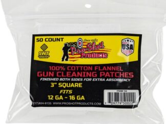 PRO-SHOT 12-16ga CLEANING PATCHES 50pk