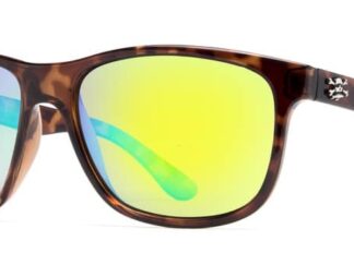 CALCUTTA CATALINA TORTOISE FRAME GREEN MIRROR LENS POLARIZED SUNGLASSES