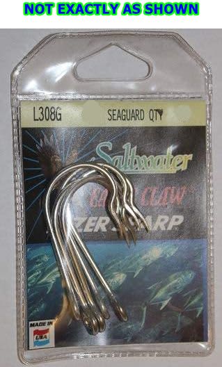 EAGLE CLAW L308G 4/0 BARBLESS SIWASH 8pk