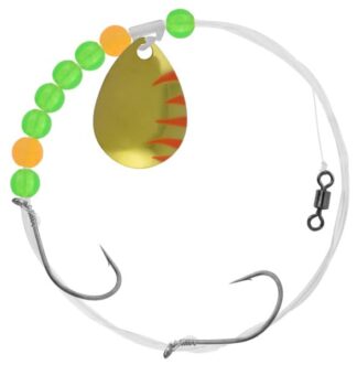 MATZUO Sz 3 FLAME WALLEYE SPIN RIG