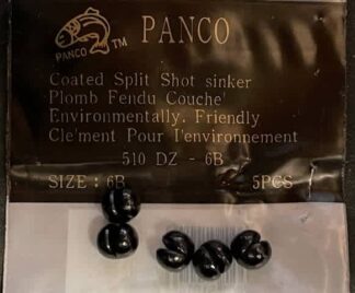 PANCO SZ 6 COATED SPLIT SHOT 5pk