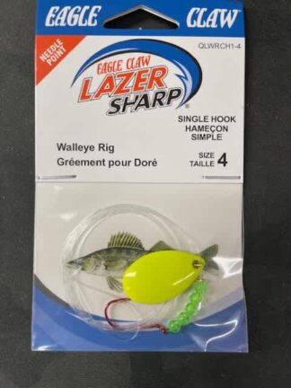 EAGLE CLAW SZ 4 CHART WALLEYE RIG