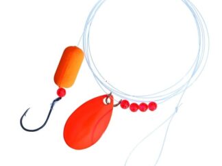 EAGLE CLAW SZ 4 FL ORG FLOATING WALLEYE SPIN RIG