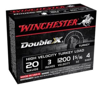 WINCHESTER  DOUBLE X 20ga 3in 1-5/16 #4 SS TURKEY AMMO