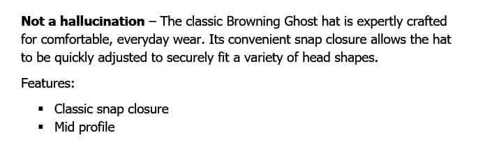 BROWNING GHOST GREEN SNAP-BACK HAT - Image 4