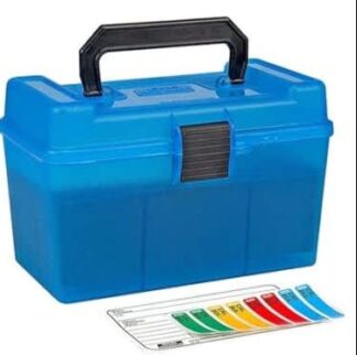 MTM DELUXE 7mm REM MAG/300 WIN MAG 50rnd CLEAR BLUE AMMO CASE