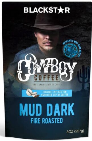 BLACKSTAR COWBOY MUD DARK FIRE ROASTED GROUND COFFEE