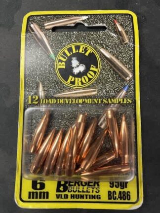 BULLET PROOF 6mm 95gr BERGER BULLETS 12pk