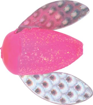 SPIN-N-GLO SZ 6 GLITTER PINK MYLAR 3PK