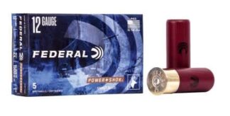 FEDERAL POWER-SHOK 12ga 2.75in 1oz 438gr SABOT SLUG 1500fps 5pk