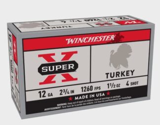 WINCHESTER SUPER-X 12ga 2.75in 1-1/2oz #4 TURKEY 1260fps 10pk