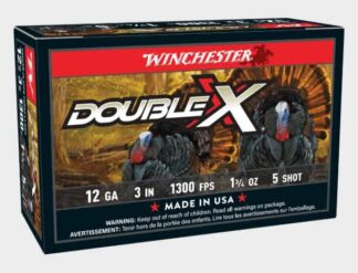 WINCHESTER  DOUBLE X 12ga 3in 1-3/4 #5 COPPER PLATED LEAD TURKEY AMMO 1300fps 10pk