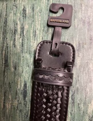 SAFARILAND SZ 28 SAM BROWNE CHROME BUCKLED DUTY BELT