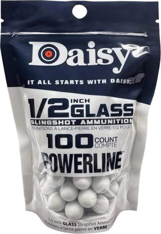 DAISY 1/2in GLASS SLINGSHOT AMMO 100pk