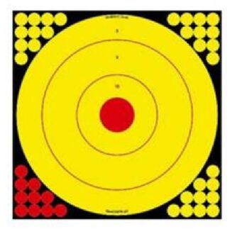 SHOOT-N-C LONG RANGE BULLSEYE TARGET 17.75x17.75in 5pk