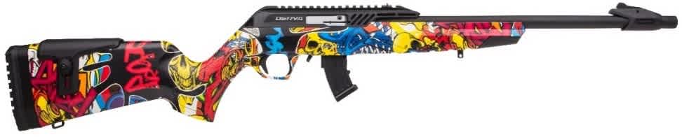 DERYA TM22 22LR CADET URBAN GRAFFITI CAMO 18in 10rnd