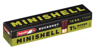 AGUILA 12ga 1.75in MINISHOT BUCKSHOT 4B(7) 1B(4) 1200fps 20pk