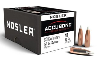 NOSLER ACCUBOND 30 cal .308 150gr 50pk