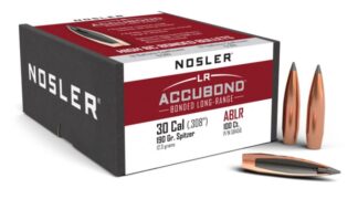 NOSLER ACCUBOND LR 30 cal .308in 190gr 100pk
